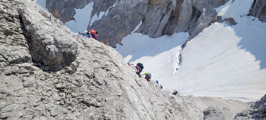 im Klettersteig