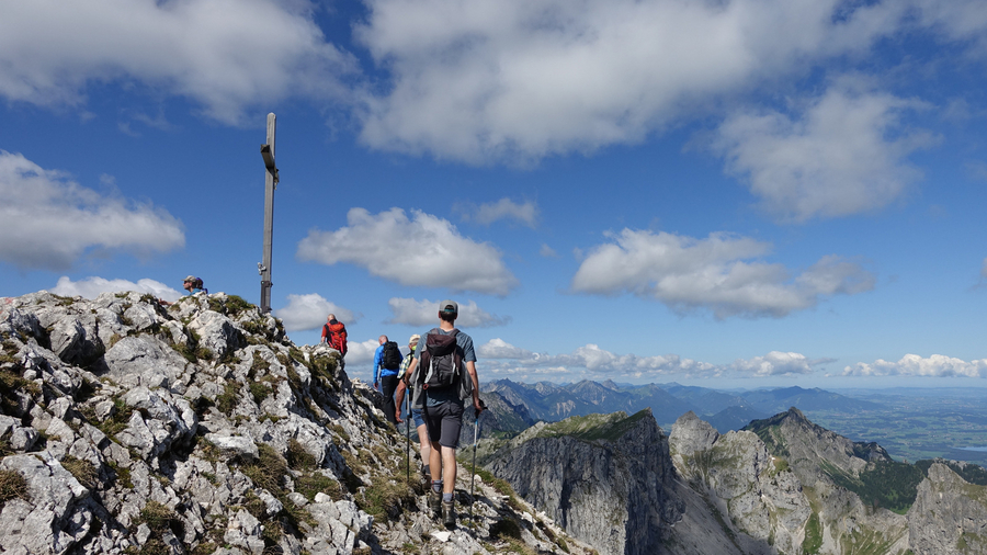 kurz vor dem Gipfel