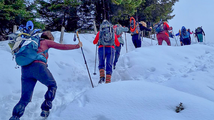 Letzter Anstieg zur Reuterwanne