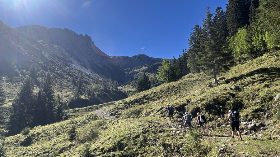 Im Erzbachtal Gute Stimmung am Giebelhaus