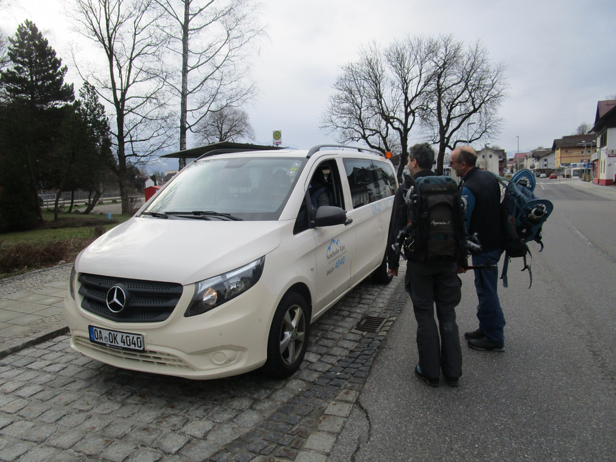 Überpünkliches Linientaxi zur Gunzesrieder Säge