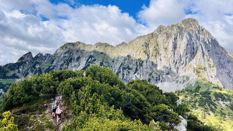 Im Hintergrund der Gehrenspitzgrat Im Hintergrund der Gehrenspitzgrat