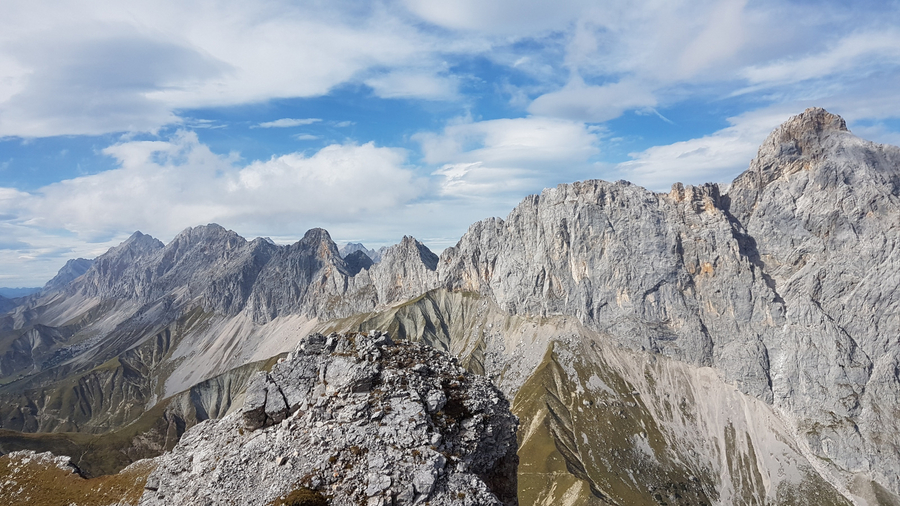 Blick ins Wettersteingebirge