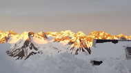 Alpenglühen auf dem Hauptkamm am 23.05.2021, 20:30 Uhr