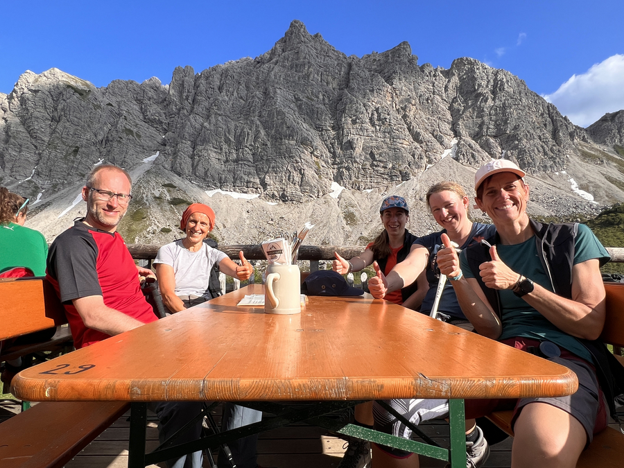 finale Einkehr auf der Landsberger Hütte