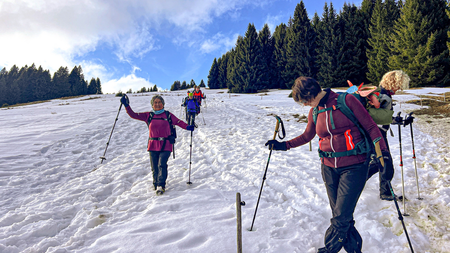 Ausgelassener Abstieg