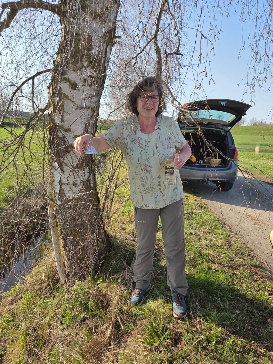 Kein Wodka - Gaby sammelt Birkenwasser
