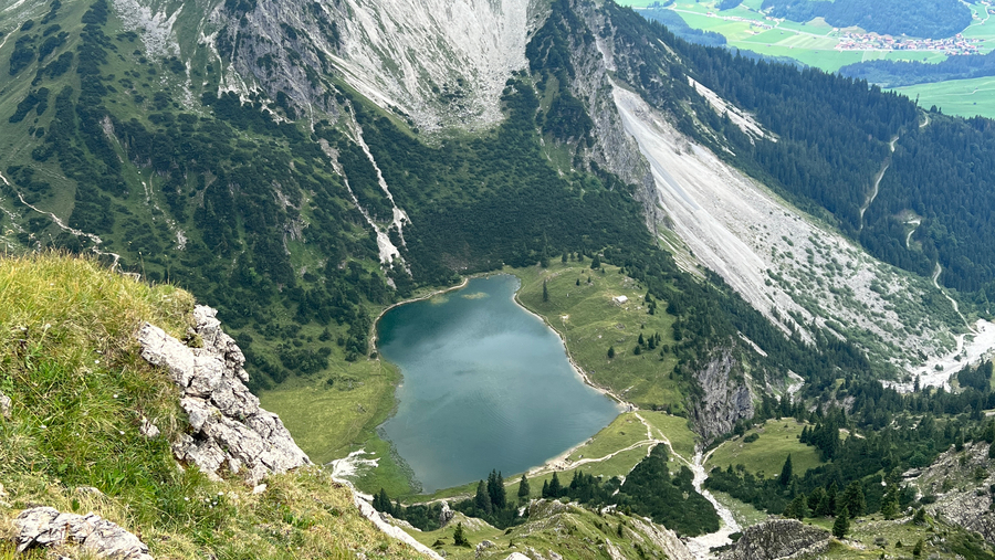 Rubihorn und unterer Gaisalpsee