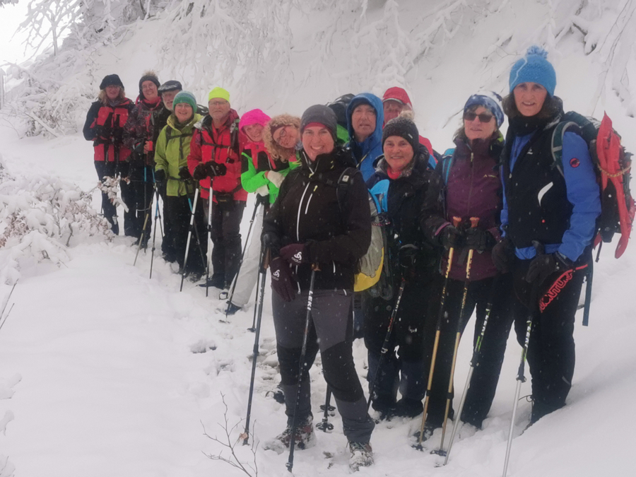 Gruppenbild im Winterwonderland