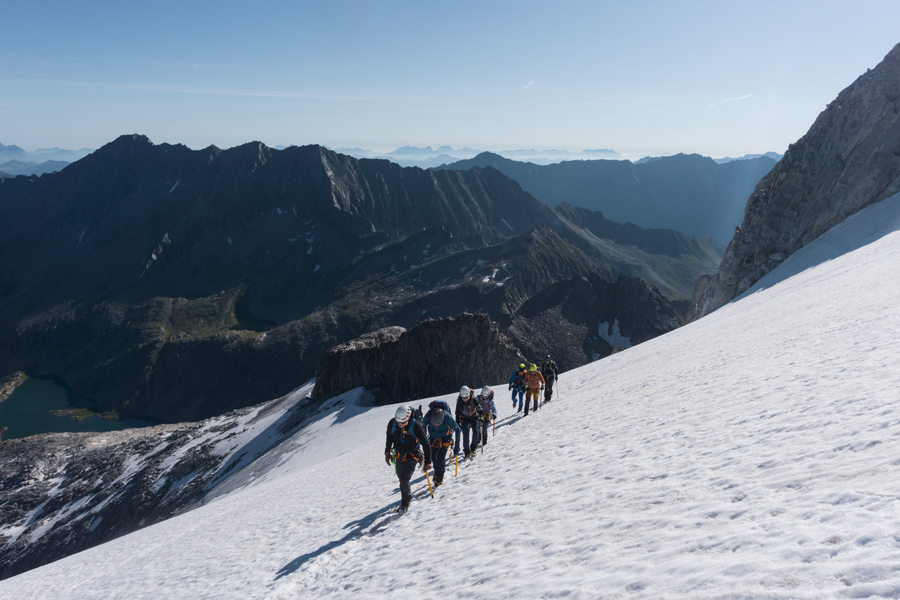 über den Gletscher über den Gletscher