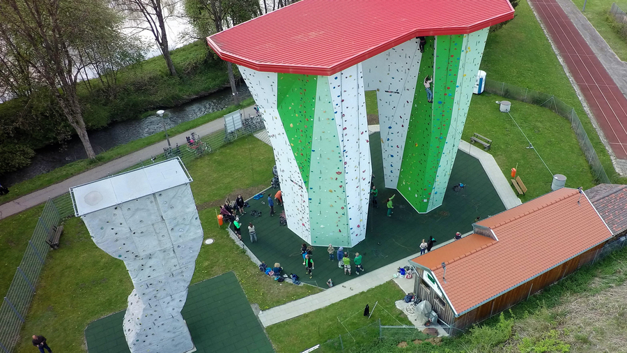 Kletteranlage aus der Vogelperspektive